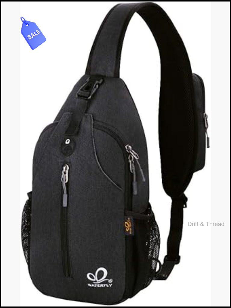 Crossbody Sling Backpack Travel Hiking Chest Daypack With Multiple Pockets